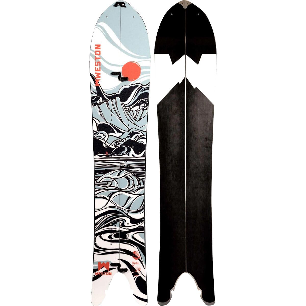 Weston Revel X Jessa Gilbert Powder All Mountain Snow Surfing Trees Fishtail Splitboards 2023 - 153
