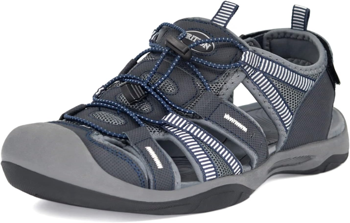 GRITION Sandali Sportivi Uomo Chiusi In Punta - Ideali Per Trekking, Spiaggia E Acqua - Foto 6