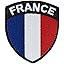 Écusson Patch Drapeau France – Patch Brodé 65mm, Motif Drapeau Tricolore, Thème Militaire