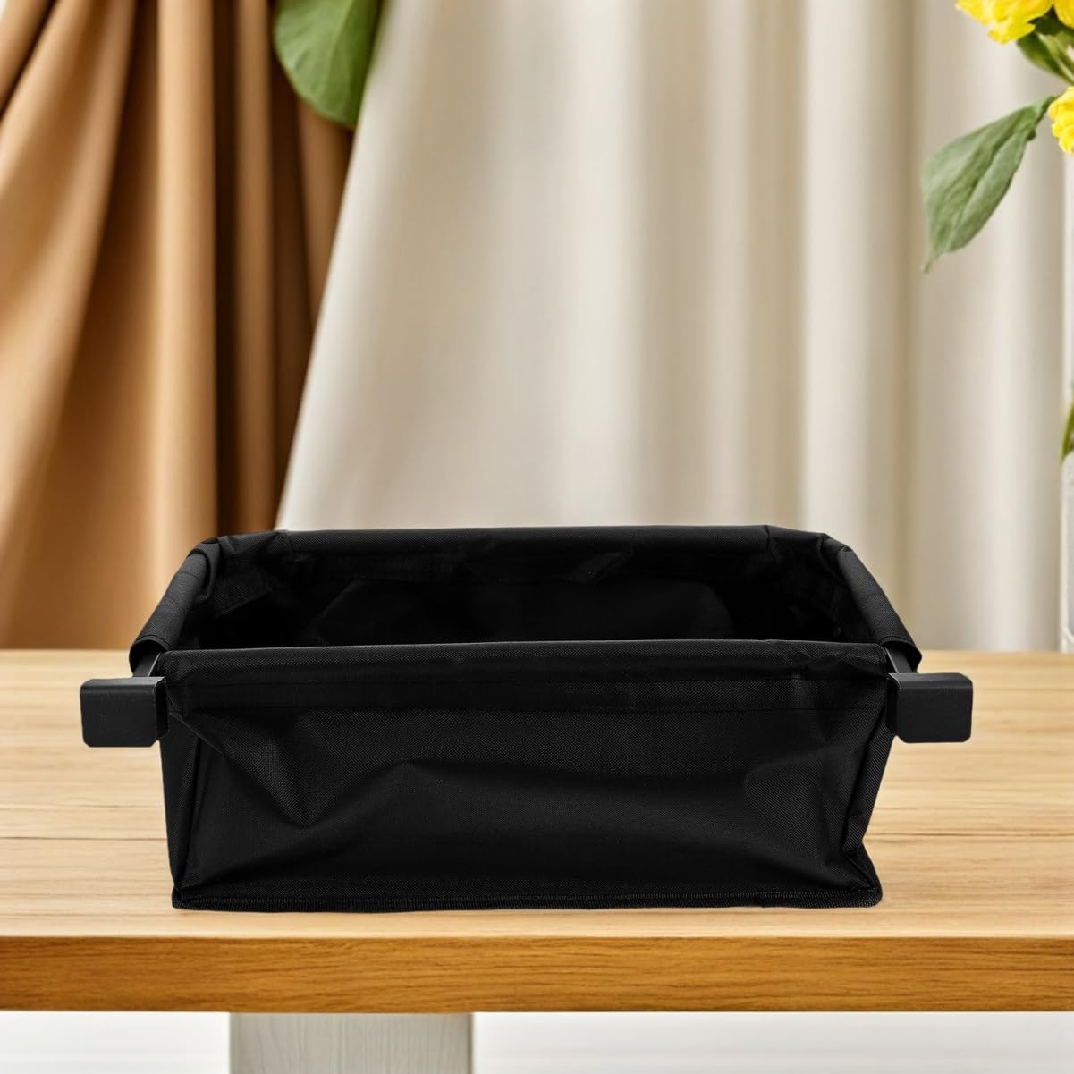 VALICLUD Borsa Posteriore per Wagon da Campeggio, Organizer Nero in Ferro e Tessuto Oxford, Staccabile e Lavabile per Outdoor e Viaggi Lunghi