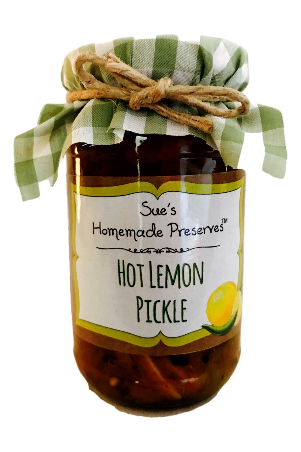 Sue's Homemade Preserves Hot Lemon Pickle 200 Grams