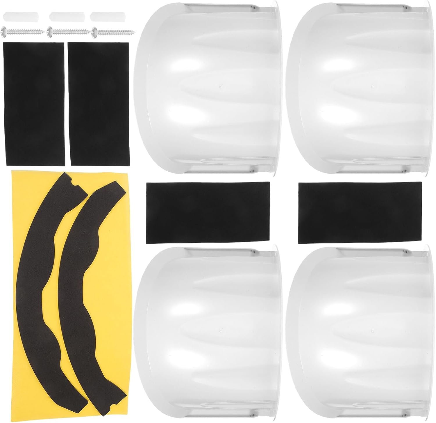 4pcs Security Camera Rain Cover Shield Outdoor Waterproof Dome Camera Dustproof Protective Enclosure Sun Rain Shield Residential