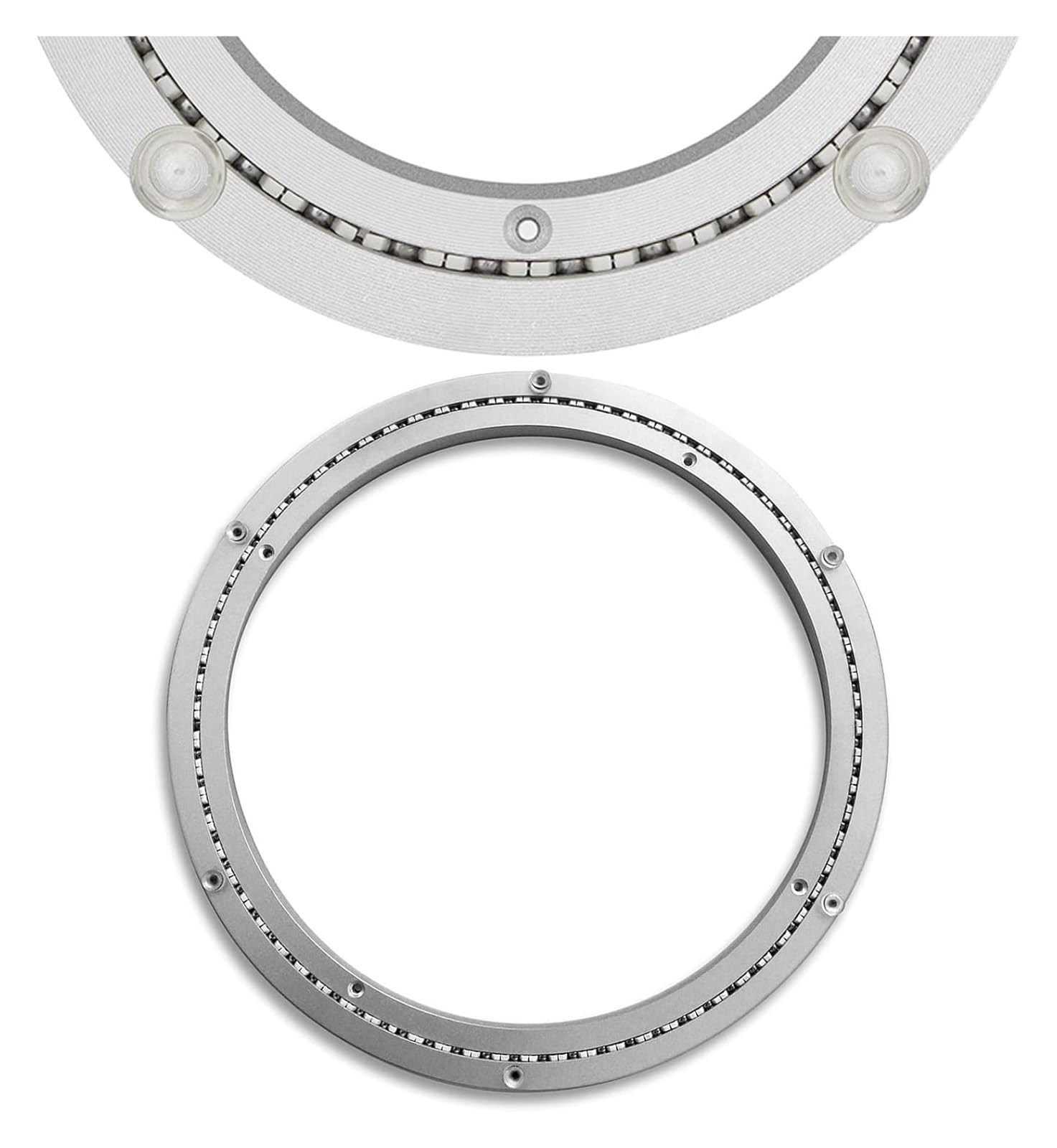 Base giratoria de Aluminio Resistente for Mesa giratoria Lazy Susan de 8, 12, 18 y 20 Pulgadas, con rodamientos for TV, fácil instalación.(14 Inches (350mm))