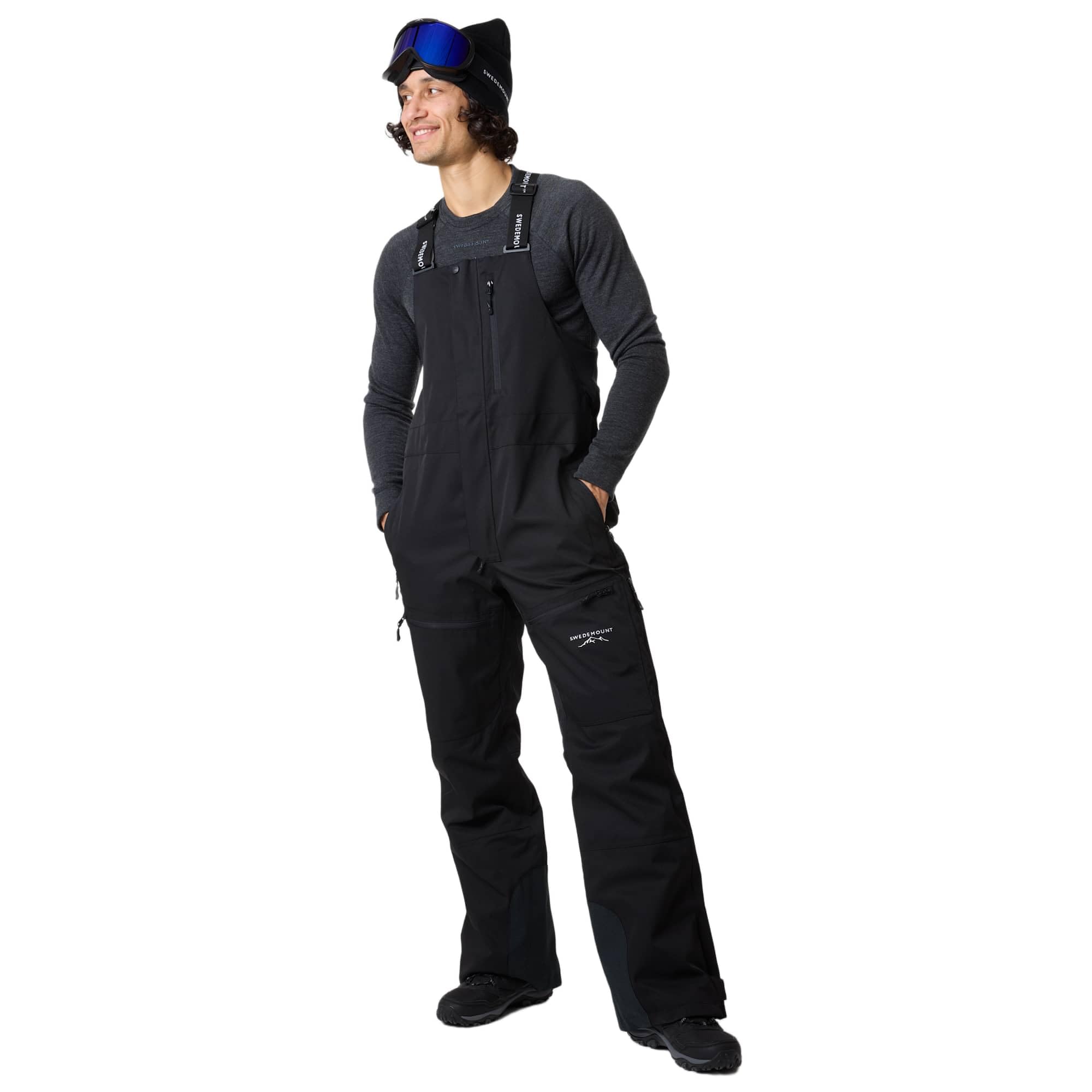 Swedemount Herren St. Anton Bib Pants, Wind- und wasserdichte Skihose mit Hosenträgern,Wassersäule von 8.000 mm und Einer Atmungsaktivität von 3.000 mm/m²/24h, perfekt für die Skipiste