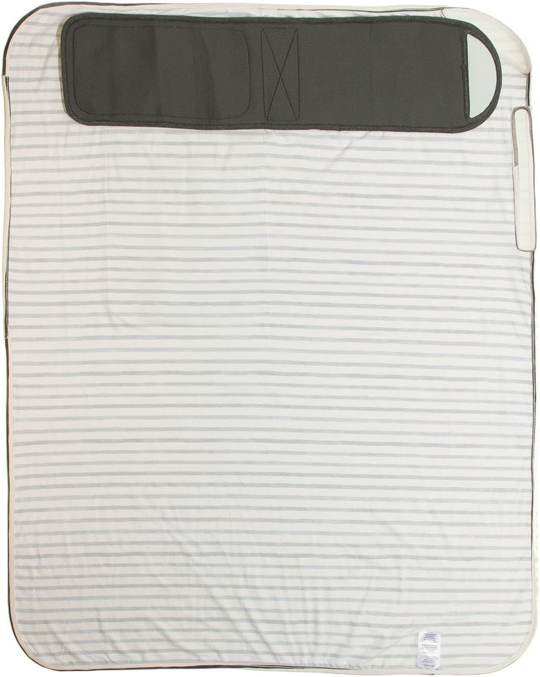 Freshly Picked Swaddle Blanket, One-Size-fits-All, Charcoal Stripes