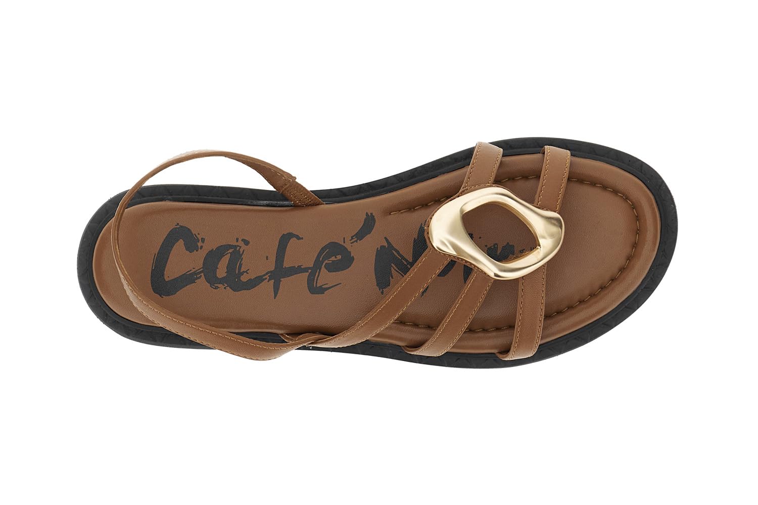 CAFèNOIR - Sandali In Nappa Con Accessorio, Da Donna, Colore Cuoio
