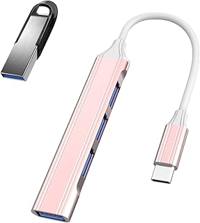 USB Splitter | Multi USB 3.0 Ports | Plug and Play 4-Port USB Splitter USB Expander for PC, Flash Drive, Keyboard, and More Lencyh