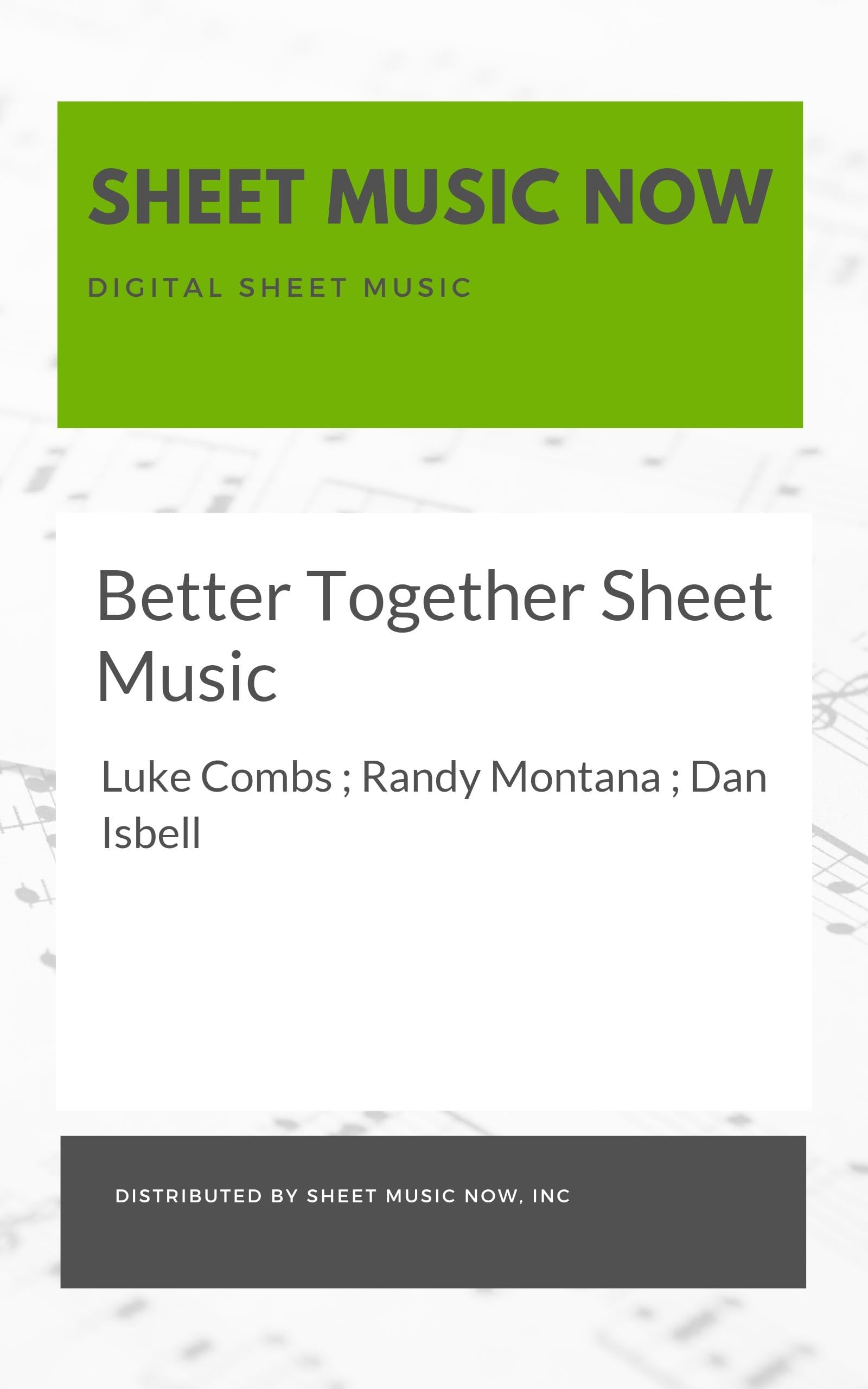 Better Together Sheet Music