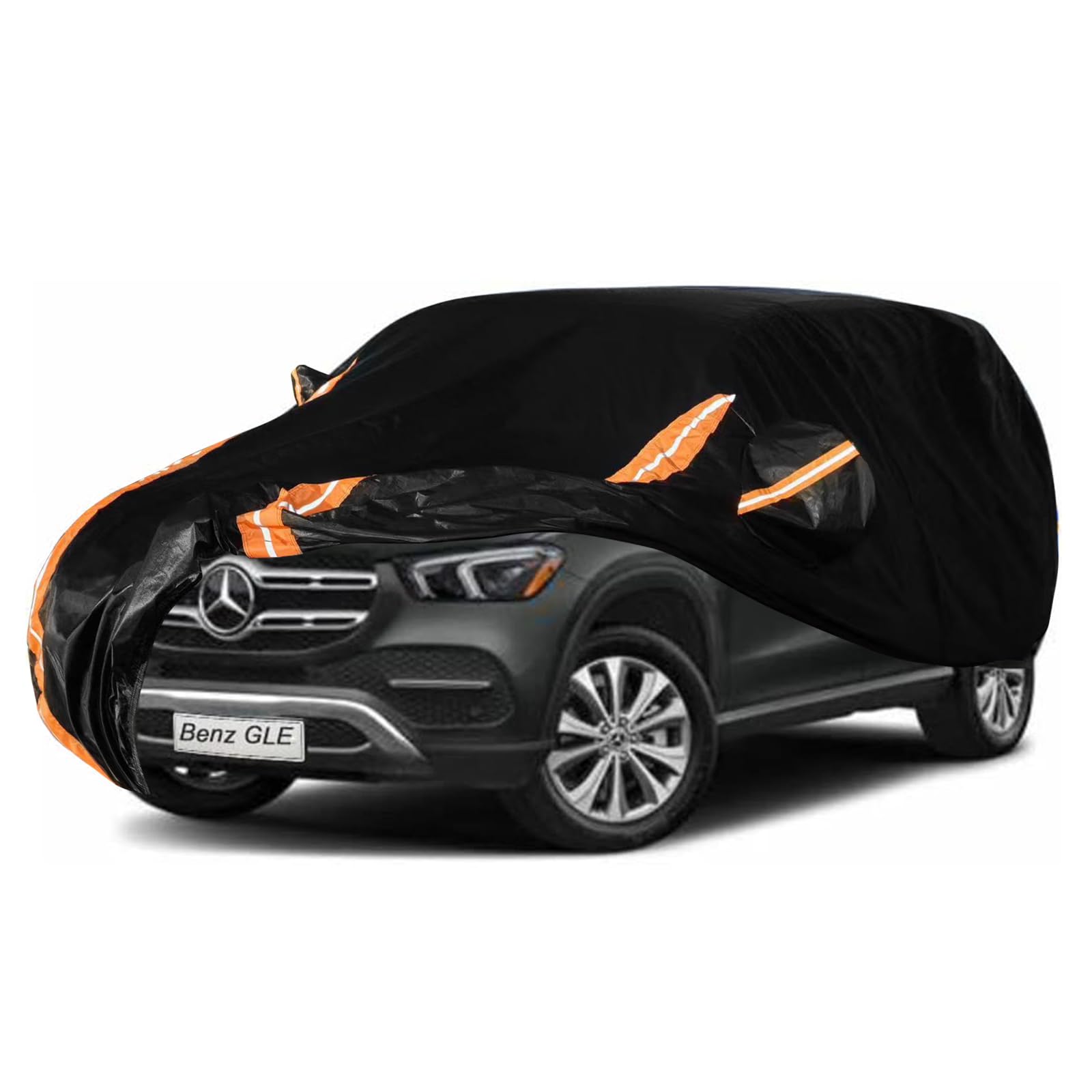 Photo 1 of Dototow 8-Layer Car Cover Custom Fit for Mercedes Benz GLE350 GLE400 GLE450 GLE43 GLE53 GLE63, All Weather Waterproof Outdoor Full Cover Dust Wind Snow Rain UV Protection - Zipper Door