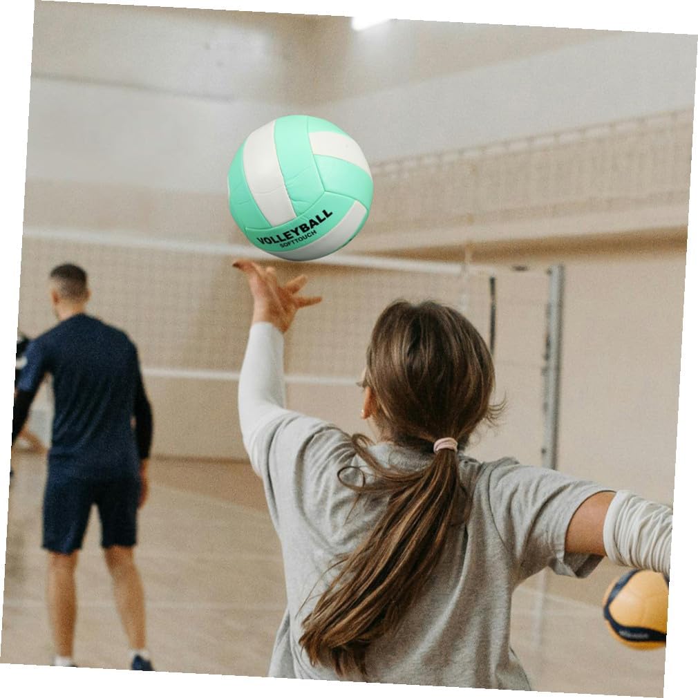 ibasenice 2pcs Adult Volleyball Size 5 Soft Indoor Volleyball Practice Ball Machine-Seamed Explosion-Proof Training Ball for Sports Equipment