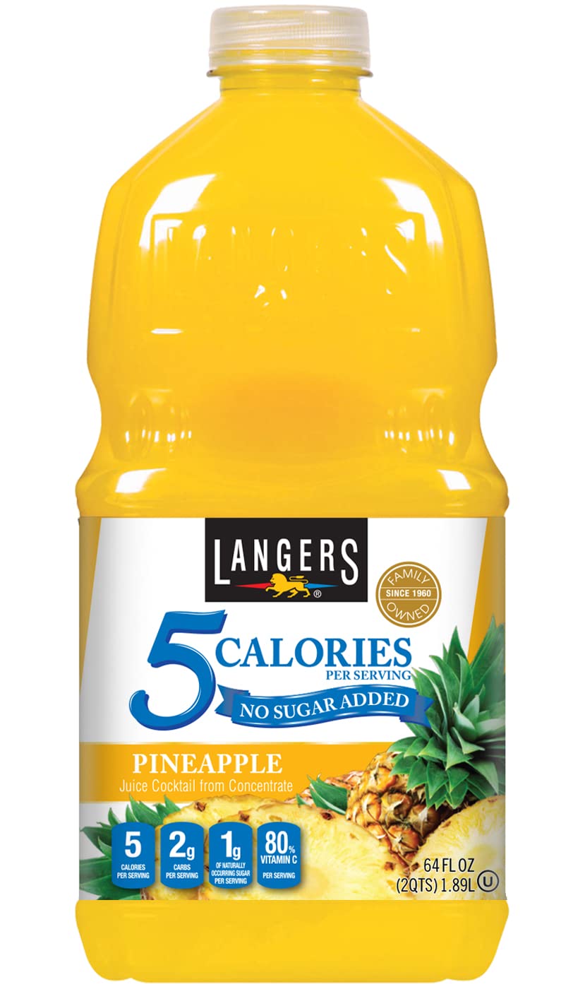 Langers 5 Calorie Pomegranate Juice Cocktail, 64 Fl Oz (Pack of 8)