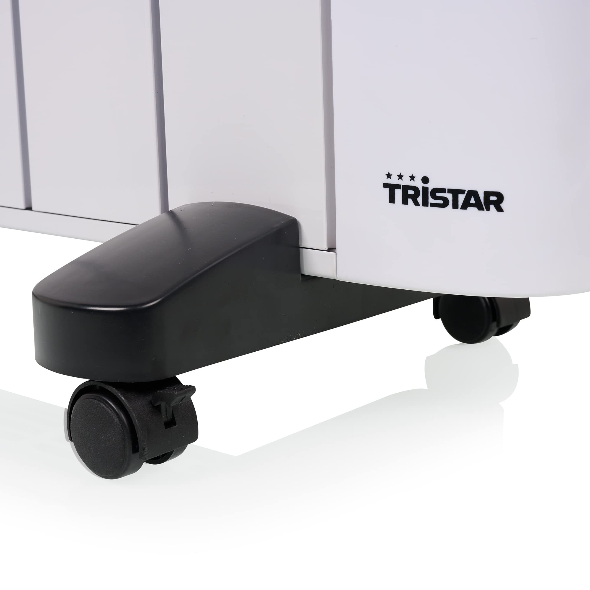 Tristar KA-5868 Calefactor emisor térmico con convección, Temporizador digital, programable y función de memoria, 7 aletas, IP24, mando a distancia, alta eficiencia de calefacción, 1500 W