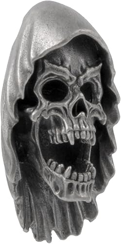 FLAMEDUKE Cuentas de cordón para cuchillo, cuentas de paracaídas, 550 cuentas de paracaídas, cuentas de calavera, dije de cobre fundido a mano, para