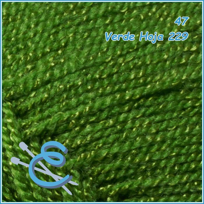 OMEGACRYS [100grs] - by Omega - Fine Crystal Yarn Great for All Crafts - Color 47-Palm Green 229