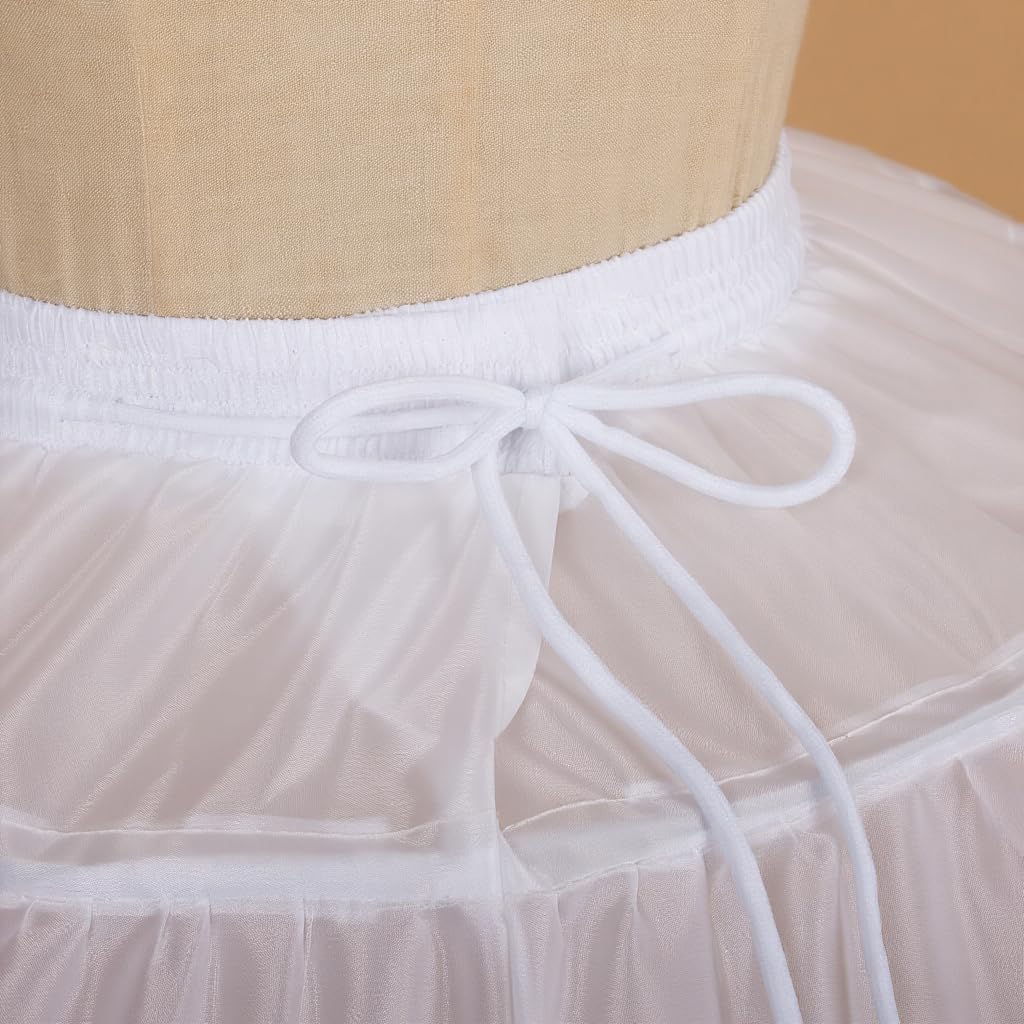 YULUOSHA Women Crinoline Short Petticoat for Girls Victorian Skirt Ball Gown Short Bustle Underskirt for Lolita Cosplay Dress - Image 6