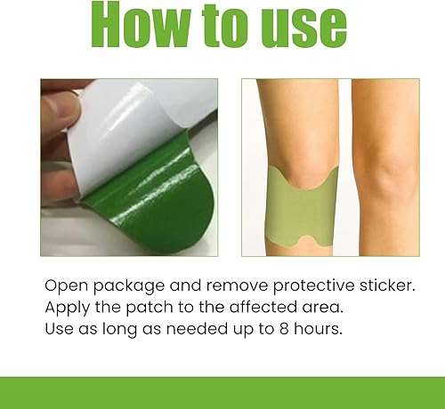 Miniatura 8 de 40 parches de rodilla, parche de alivio de rodilla para rodilla, parches de hierbas cálidas para parche de rodilla, extracto de ajenjo adhesivo para