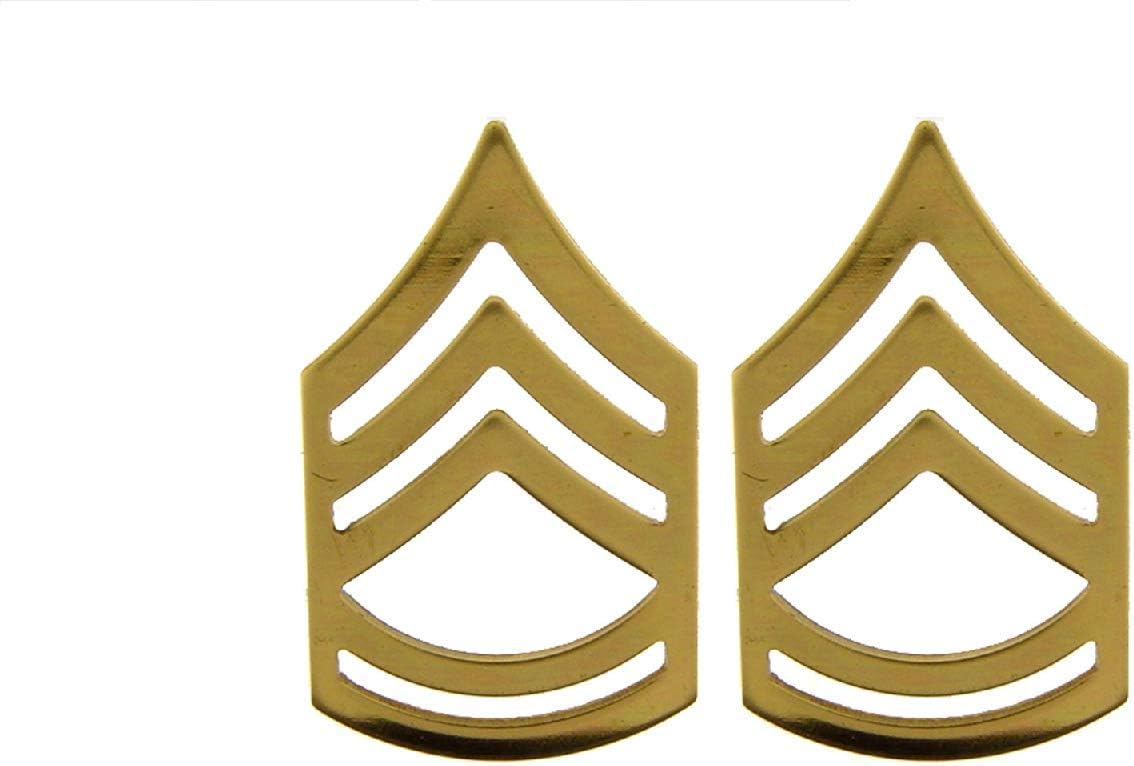 United States Army Insignia of Rank Gold Tone 7/8-1.5" Lapel Pin