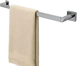 Toalheiro Bastão Inox Cromado 60 cm, Toalha de Parede, Aço Inoxidável Alta Resistência, Instalação Parafusada, Linha Prime - Westing