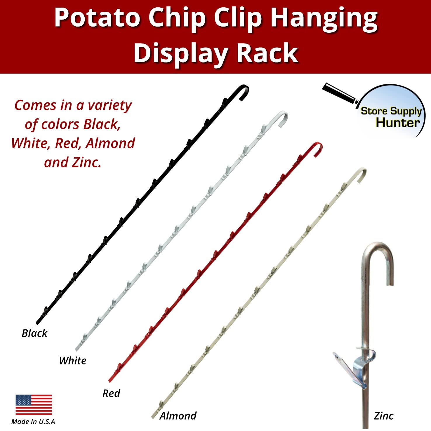 Snapklik.com : Single String Hanging Display Rack In Red, Chips Bag ...