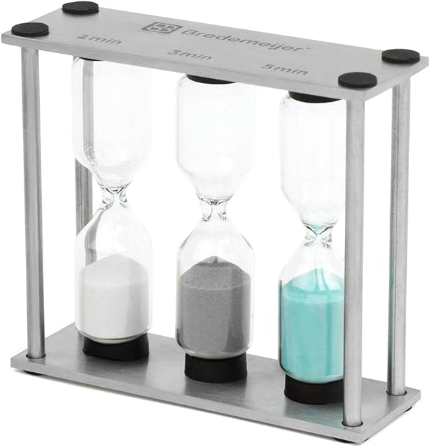 Bredemeijer Duet Classic Tea Timer, Stainless Steel, Silver, 3 x 9 x 8.1 cm