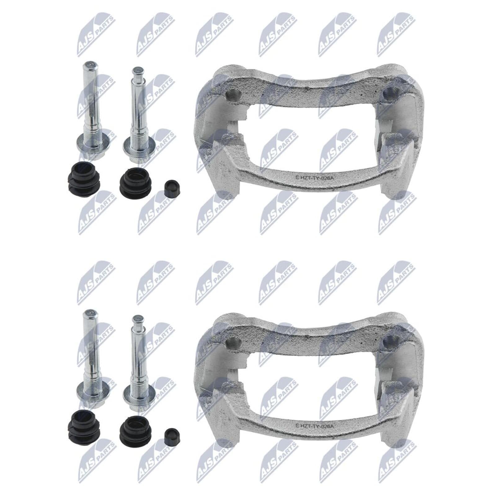2X NTY Halter Bremssattel Träger hinten Beidseitig | 2x Hzt-Ty-026A Kompatibel mit Highlander / Kluger (_U2_),RX (_U3_)