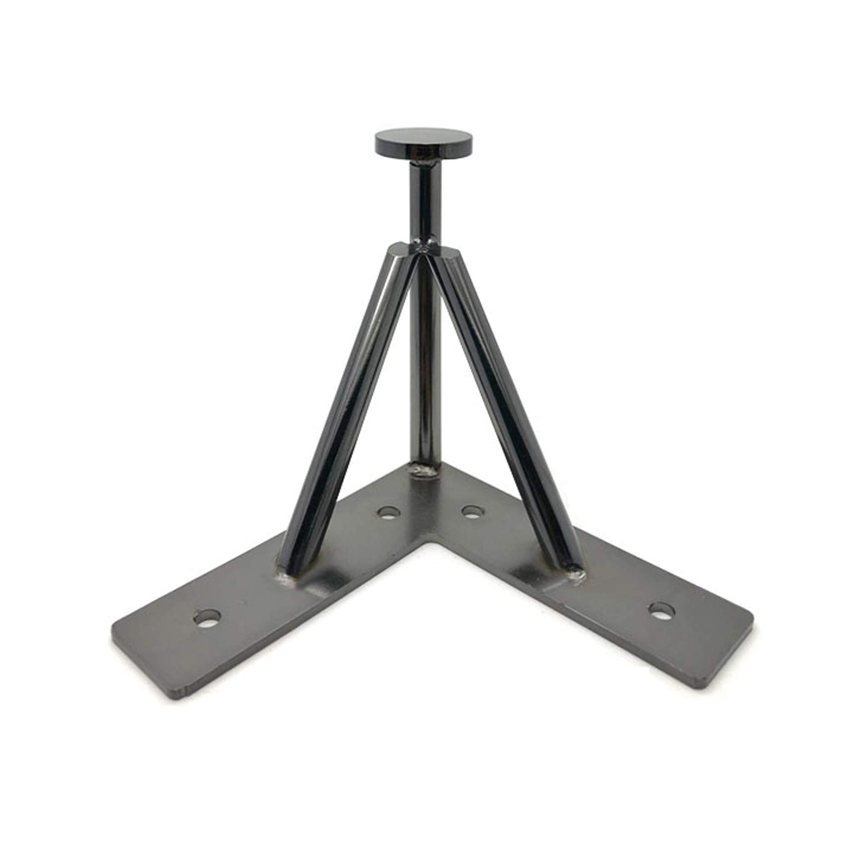 Generico Set di 4 Gambe per Mobili in Metallo Gambe per Tavoli in Ferro per Armadi Supporti TV Comodini Divani Mobili di Ricambio con Viti Protezioni per Piedi Nere (100 Mm)