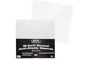 12-inch Vinyl Sleeves Outer | Static-Free Record Sleeves for Vinyl Records and Collections