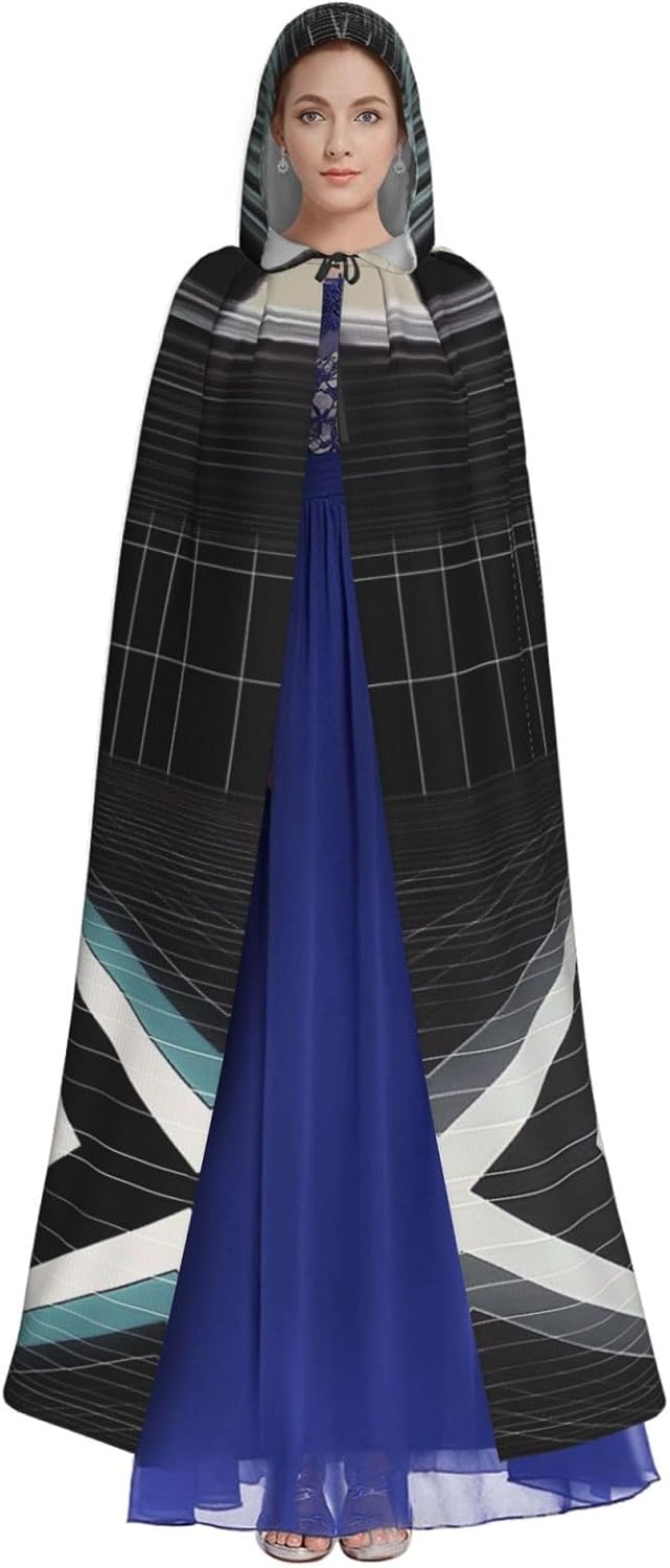 Aperture Science Laboratory Unique Darkness Poncho Shawl - Customizable Wearable Blanket for Women, Perfect Halloween Costume Accessory, Knight, Akatsuki, and More