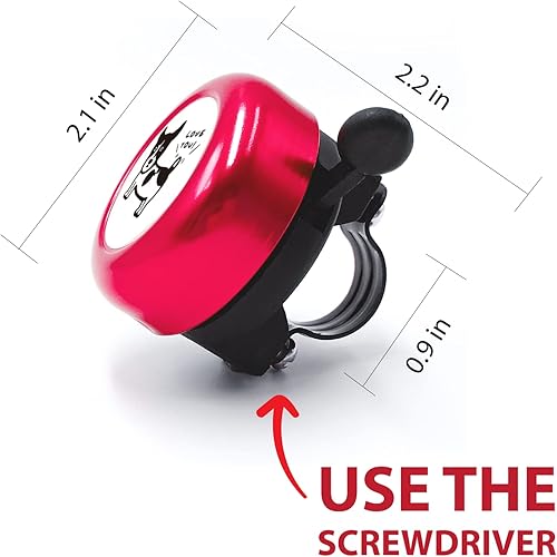 Miniatura 2 de ONIPAX Anillo de ciclismo para bicicleta, con sonido fuerte, animales adorables, dibujos animados, para niños, niñas, niños y scooters