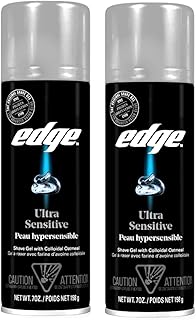Edge Shave Gel, Fragrance Free, Ultra Sensitive with Oat Meal 7 oz (Pack of 2)