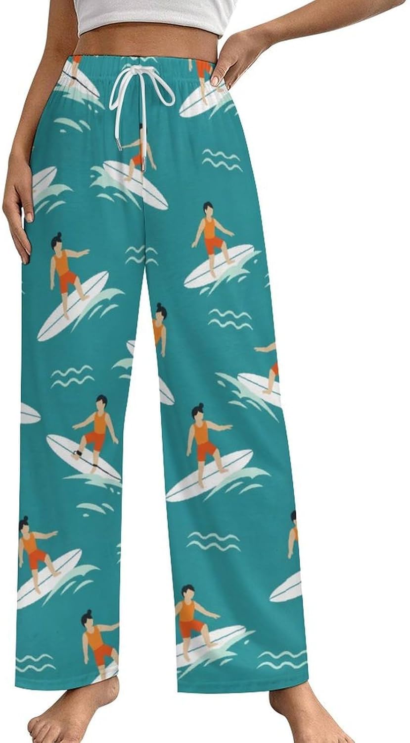 Killer WhalesWomen's Pajama Pants Soft Warm Loose Fit Adjustable Waist Loungewear