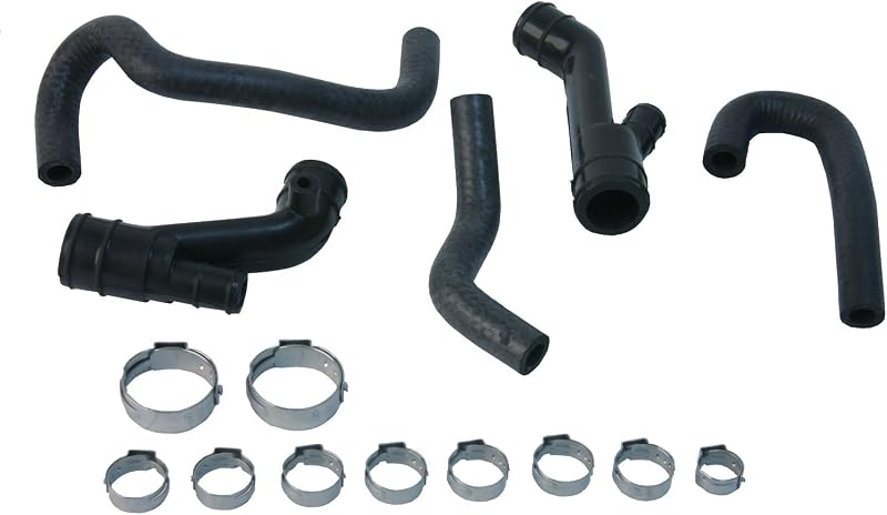 Kit de reconstrução do tubo do separador de óleo URO Parts 30731068K – 5 mangueiras e 10 abraçadeiras