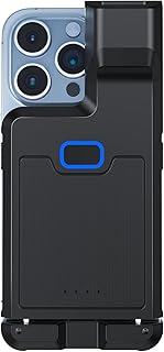 Alacrity Bluetooth 2D Barcode Scanner Upgraded 1D 2D QR Wireless Portable Back Clip Barcode Reader Scanner for Smartphone iPhone iOS Android