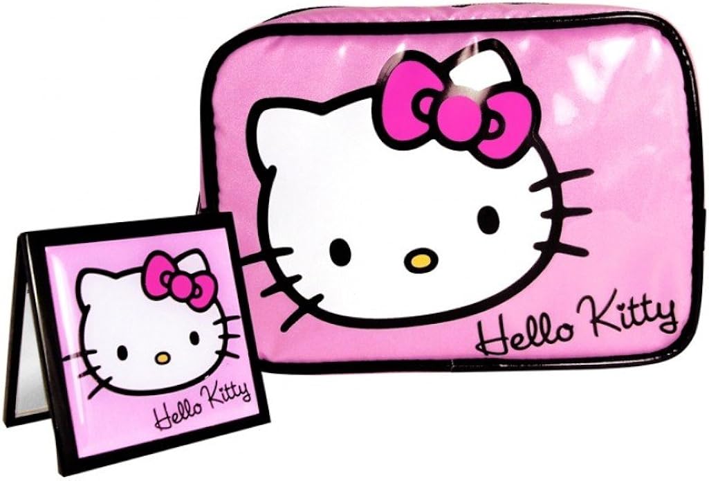 Sanrio Hello Kitty 'Classic Pink' Make Up Cosmetic Bag Compact Mirror