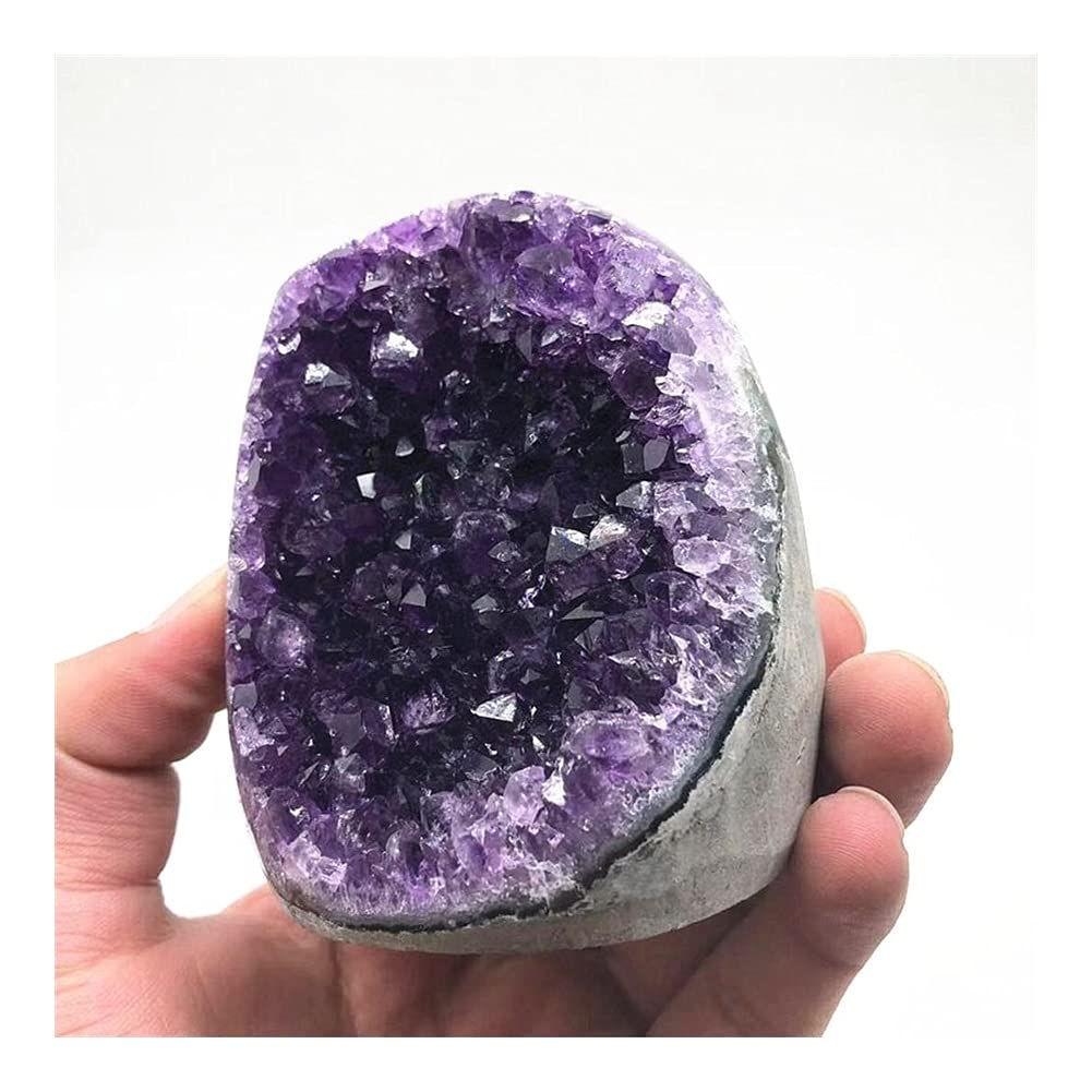 Lleno de Textura For Cristal Natural Cuarzo Uruguay Amatista Cristal geoda (Size : 300g)