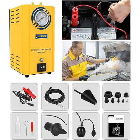 Autool Car Smoke Machine Sdt 106 Car Leak Locator Automotive Diagnostic Leak Sdt106 Support Pipe Systems Motorcycle Cars Suvs Truck Smoke Leakage Tester Amazon Co Uk Automotive
