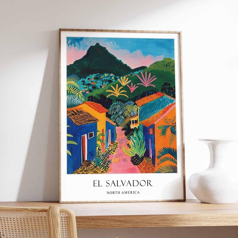 Poster Salvador Amérique Centrale décoration murale Mayan ruins grand format A0 pour salon