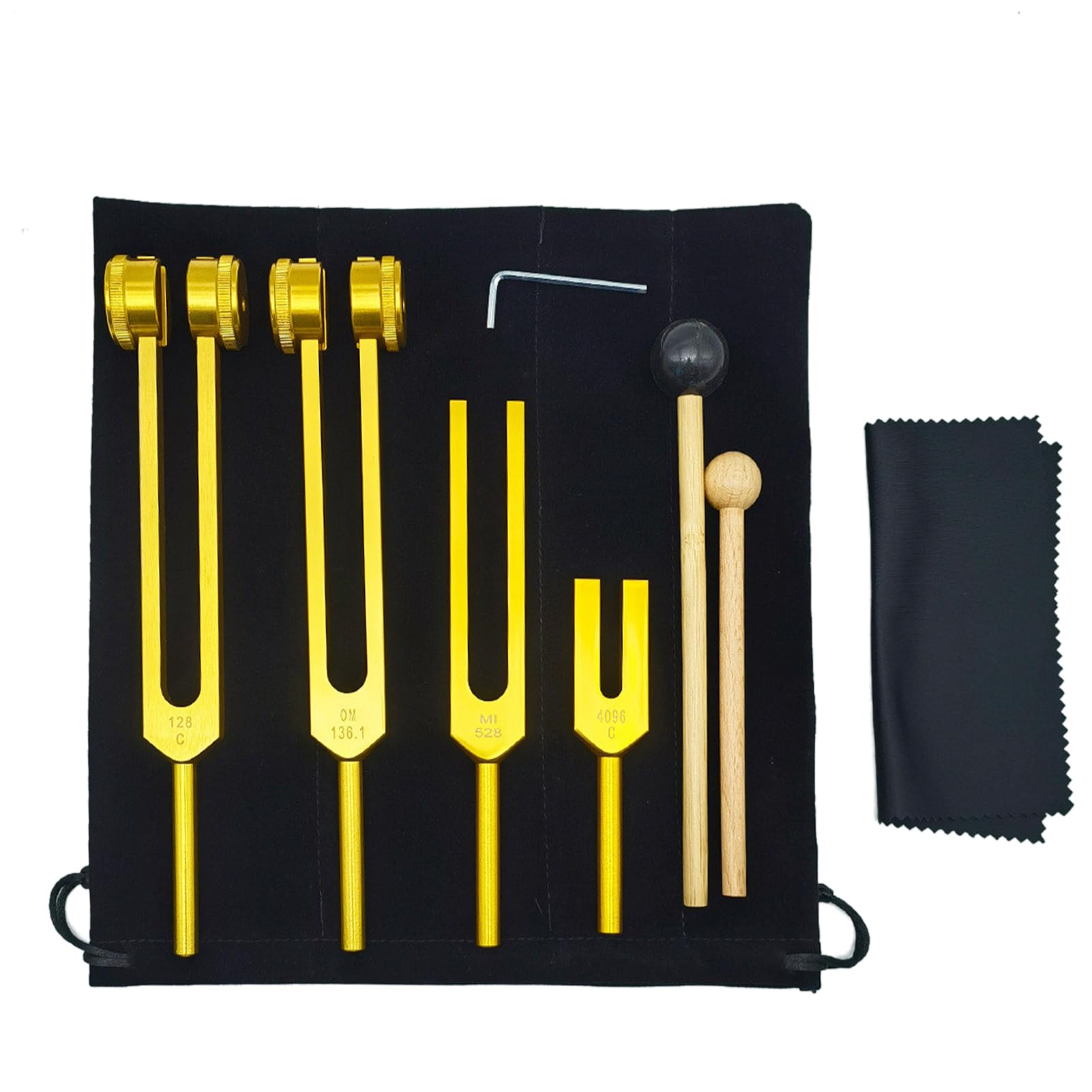 Diapasón de 128 Hz de aleación de aluminio, instrumento de curación 8