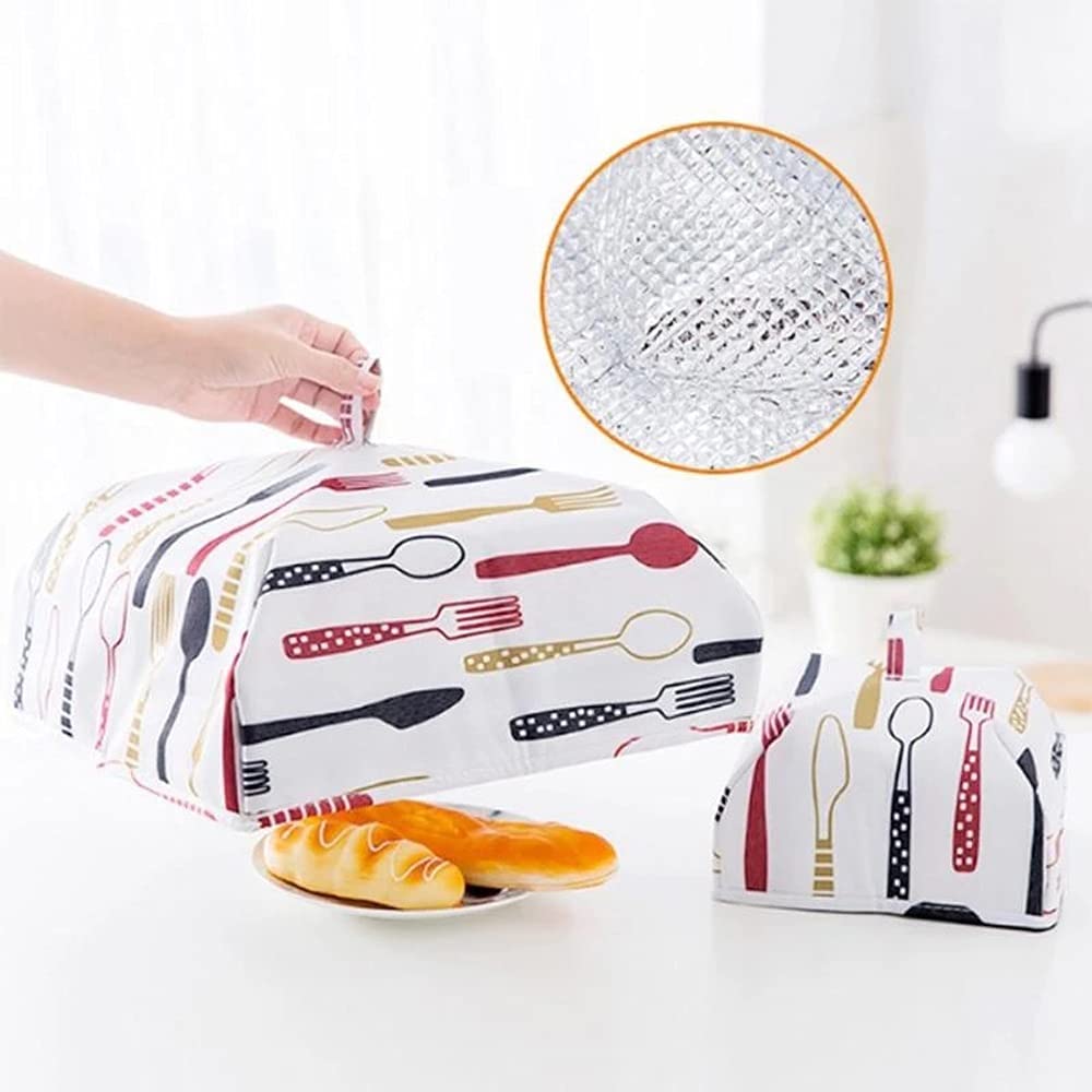 Coperture per Alimenti Pieghevoli Mantieni Caldo Caldo Foglio di Alluminio Copertura per Alimenti Piatti Isolamento Utili Gadget da Cucina Accessori (Dimensioni : 35cm)