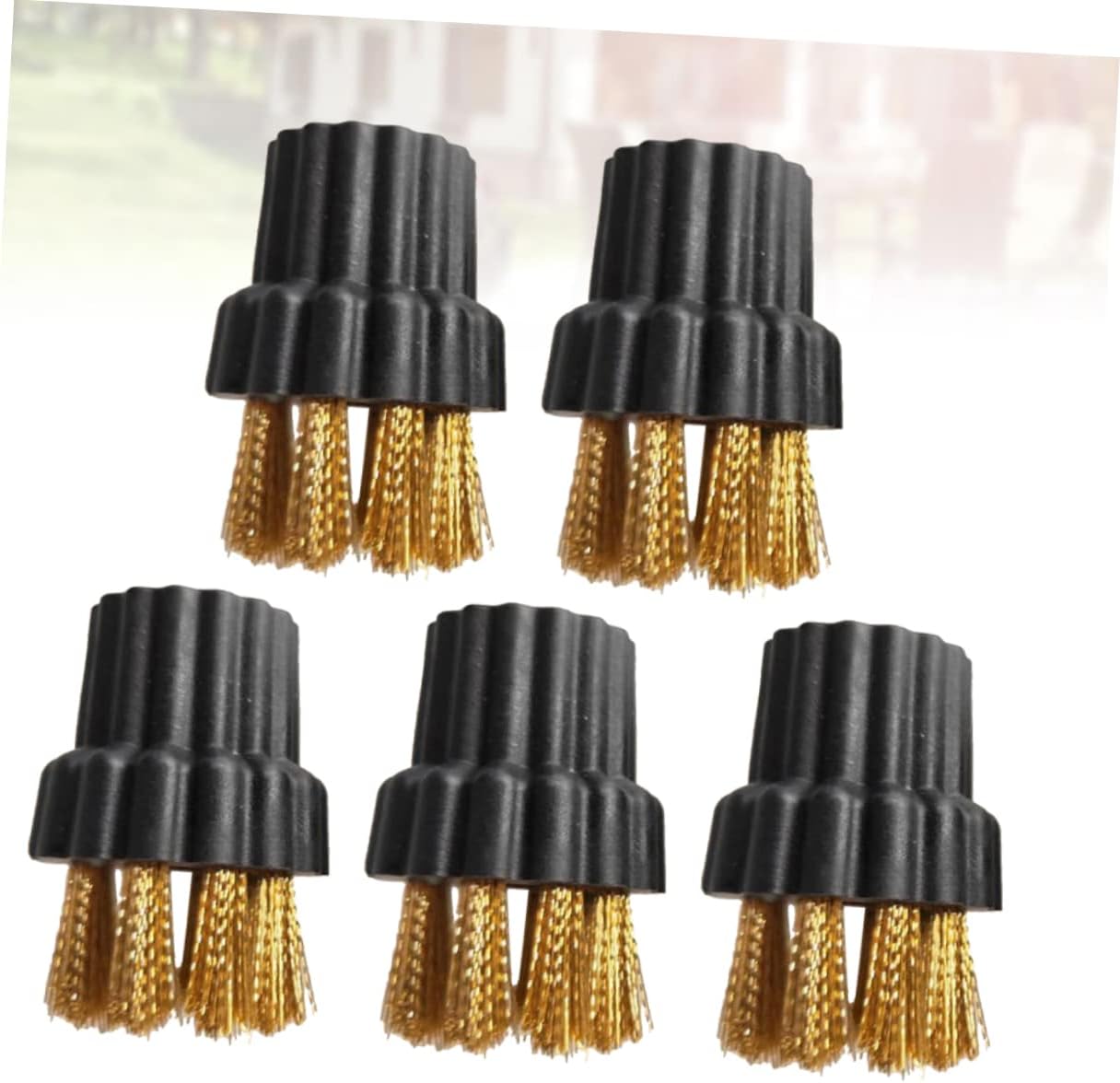 GLEAVI 15pcs Multi-Purpose Bronze Brush for Steam Cleaners Sturdy Household Appliance Cleaner Accessories for Home Use Cleaning Machine Brush