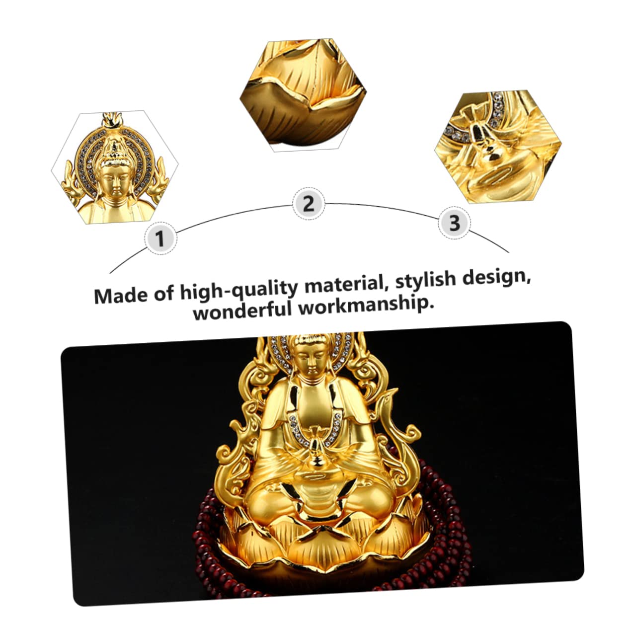 MAGICLULU Diffusore di Aromi per Auto in Lega Oro Design Elegante, Piccolo Formato per Ridurre i Gas, Decorazione Interna Raffinata e Profumatore Doppia Faccia