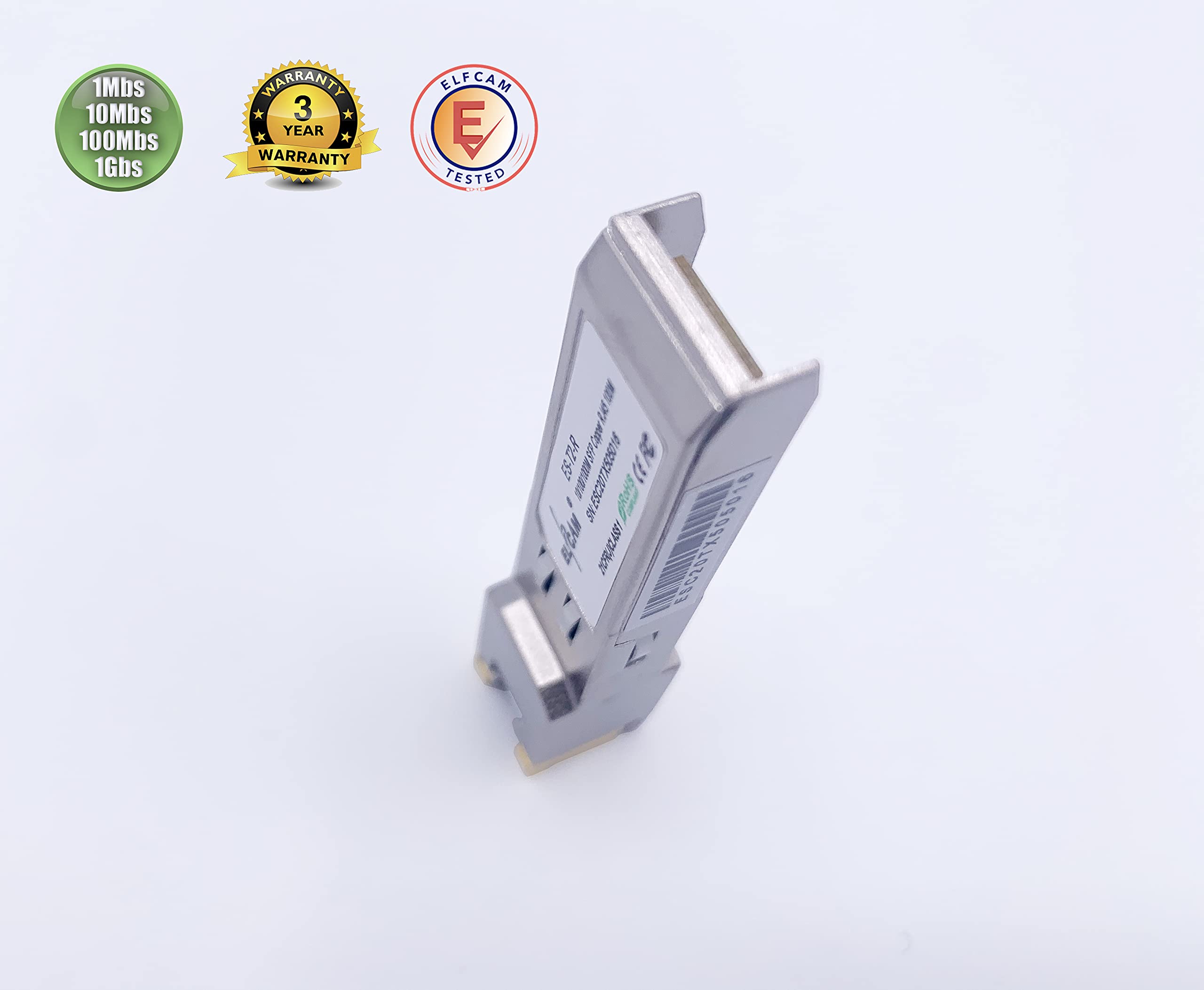 Elfcam 10Gb SFP+ RJ45 Modulo 10Gbase-T-30m con Cavo Cat8 2m per Freebox Ultra