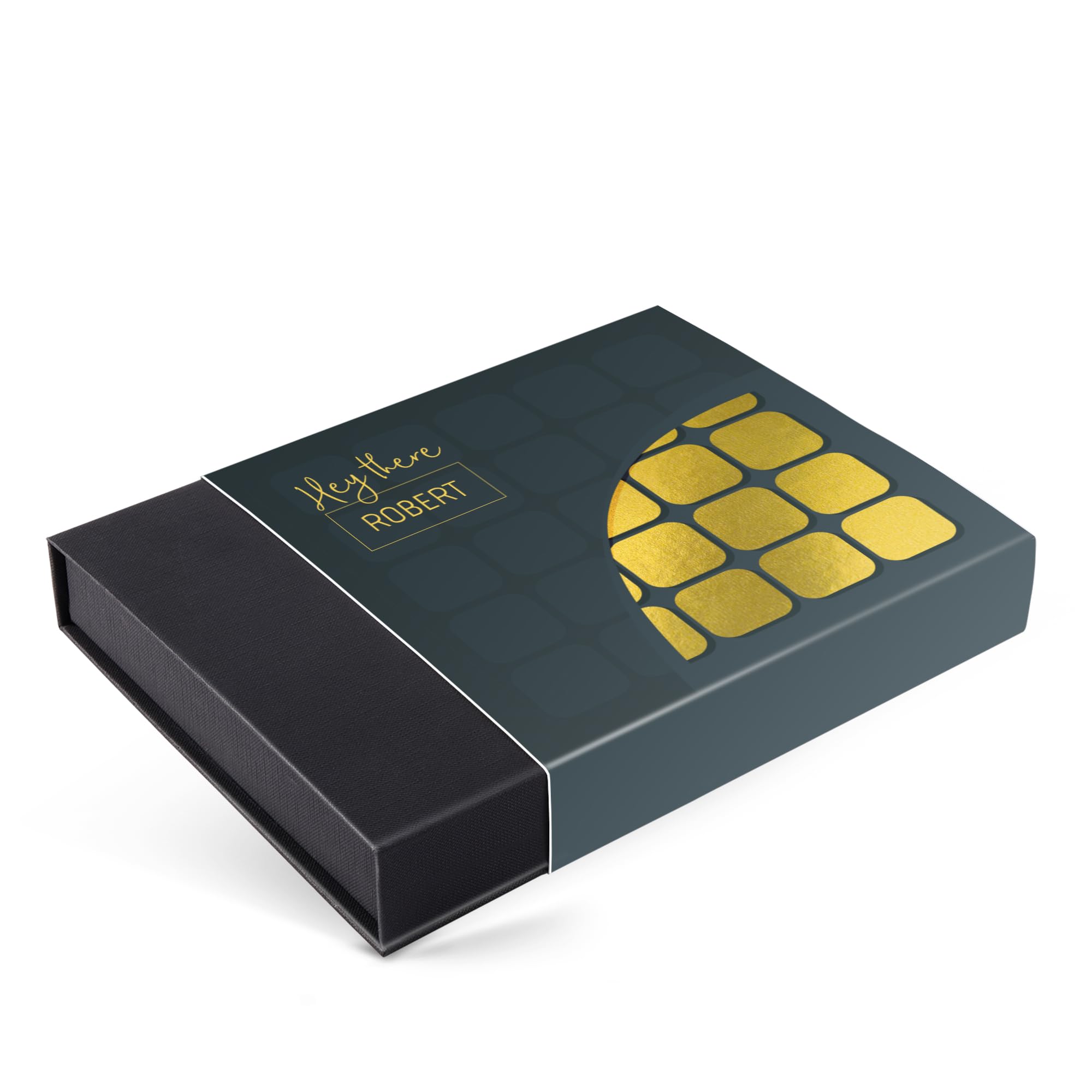 Personalisierte Luxe Bonbons Geschenkbox - Schokolade Bonbons mit Foto oder Text, 36 handgemachte Stücke, exotische und traditionelle Geschmäcker, gemacht aus hochwertiger Schokolade (36 Stück)