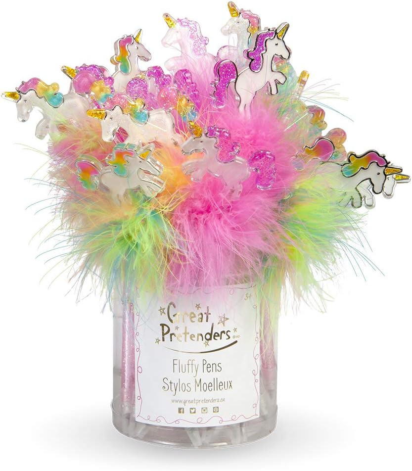 Great pretenders - Prancing Unicorn Fluffy Pens (24pc) Chalk, Color (Multicoloured) (83805)