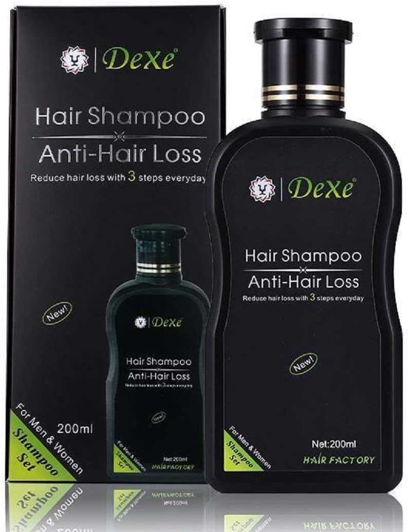 TSSPLUS Men's and Women's Dexe Shampoo Set Anti-hair Loss Chinese Herbal Growth Product Prevent Hairs Treatment (200ml)