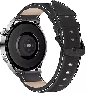 Dado Leather Replacement band Compatible with Huawei GT3 | GT3 PRO watch, 22 mm leather strap