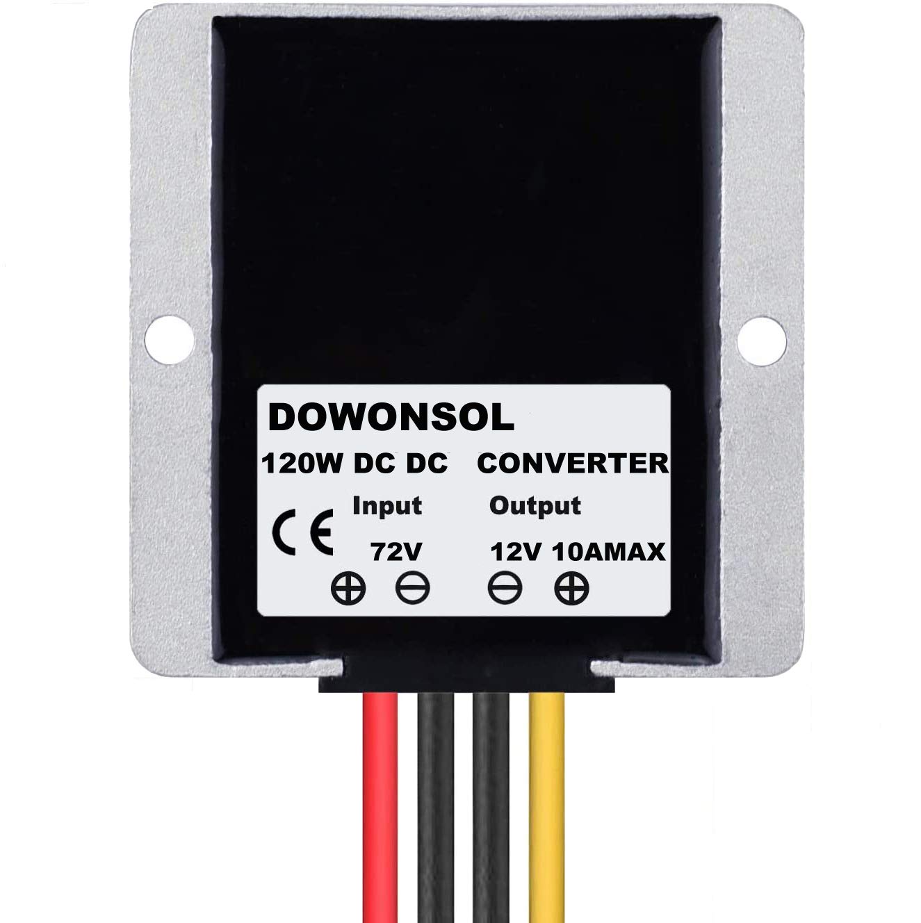 NW DC Voltage Converter Regulator DC 72V Step Down to 12V 10A 120W Waterproof Car Power Supply Electronic Buck Transformer for Golf Cart Club Car (72V-12V10A)