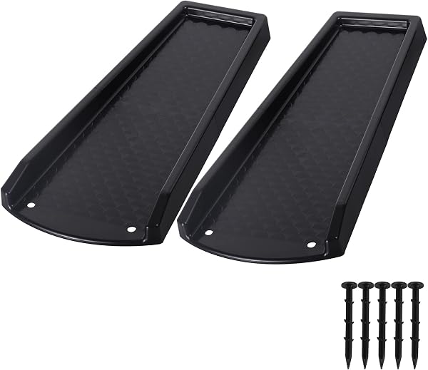Rain Gutter Downspout Splash Block, Gutter Downspout Extensions for Water Drainage, 24 Gutter Splash Guards Downspout Ex