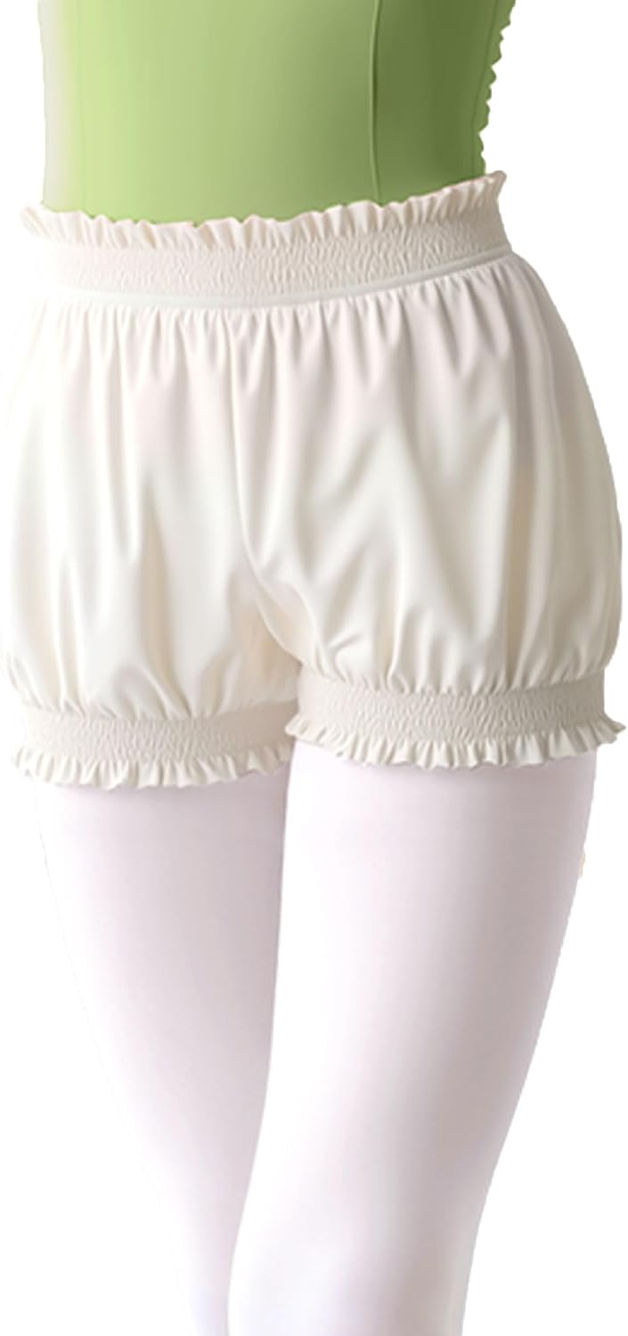 Daydance Girls Pumpkim Shorts for Dance, Ballet, Athletic Silk Casual Bloomers Bud Pants