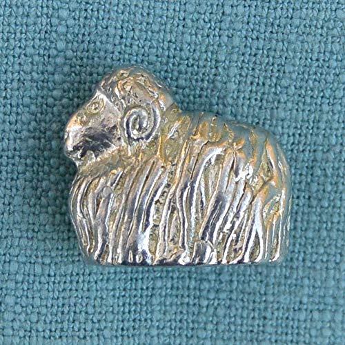 Figurina di mucca scozzese, figurina di animali, fatta a mano, stagno, francese fatta da William Sturt, barattoli di Jumilhac - Italia